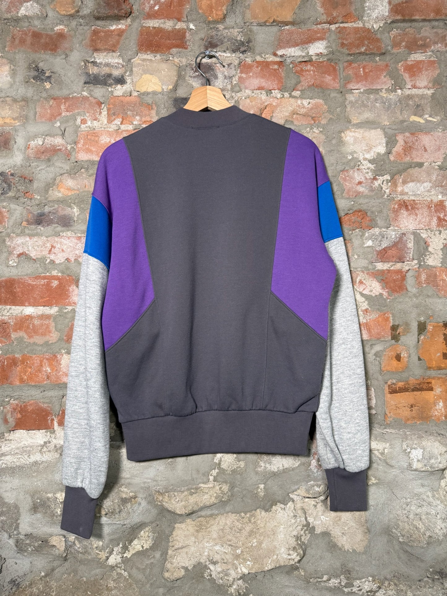 80s Nike Grey/Purple Pullover Sweater Sz M
