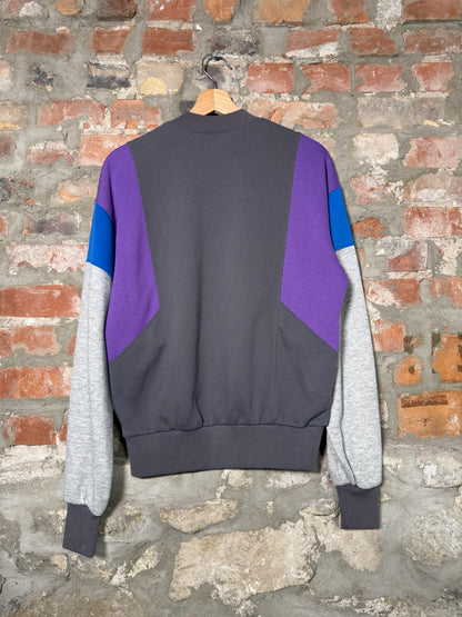 80s Nike Grey/Purple Pullover Sweater Sz M