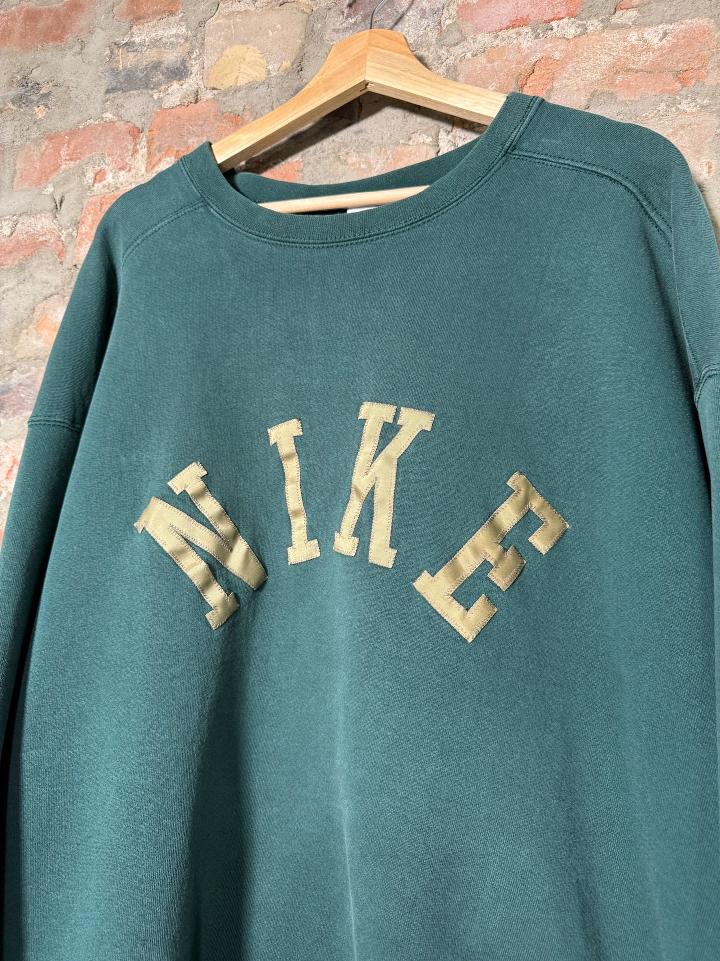 90s Nike Arc Spellout Crewnweck Green Sz XXL