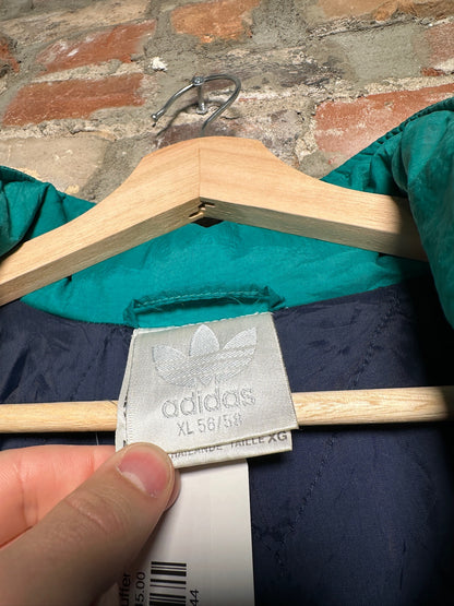 90s Adidas Zip Up Puffer Jacket Sz XL