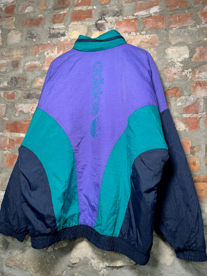 90s Adidas Zip Up Puffer Jacket Sz XL