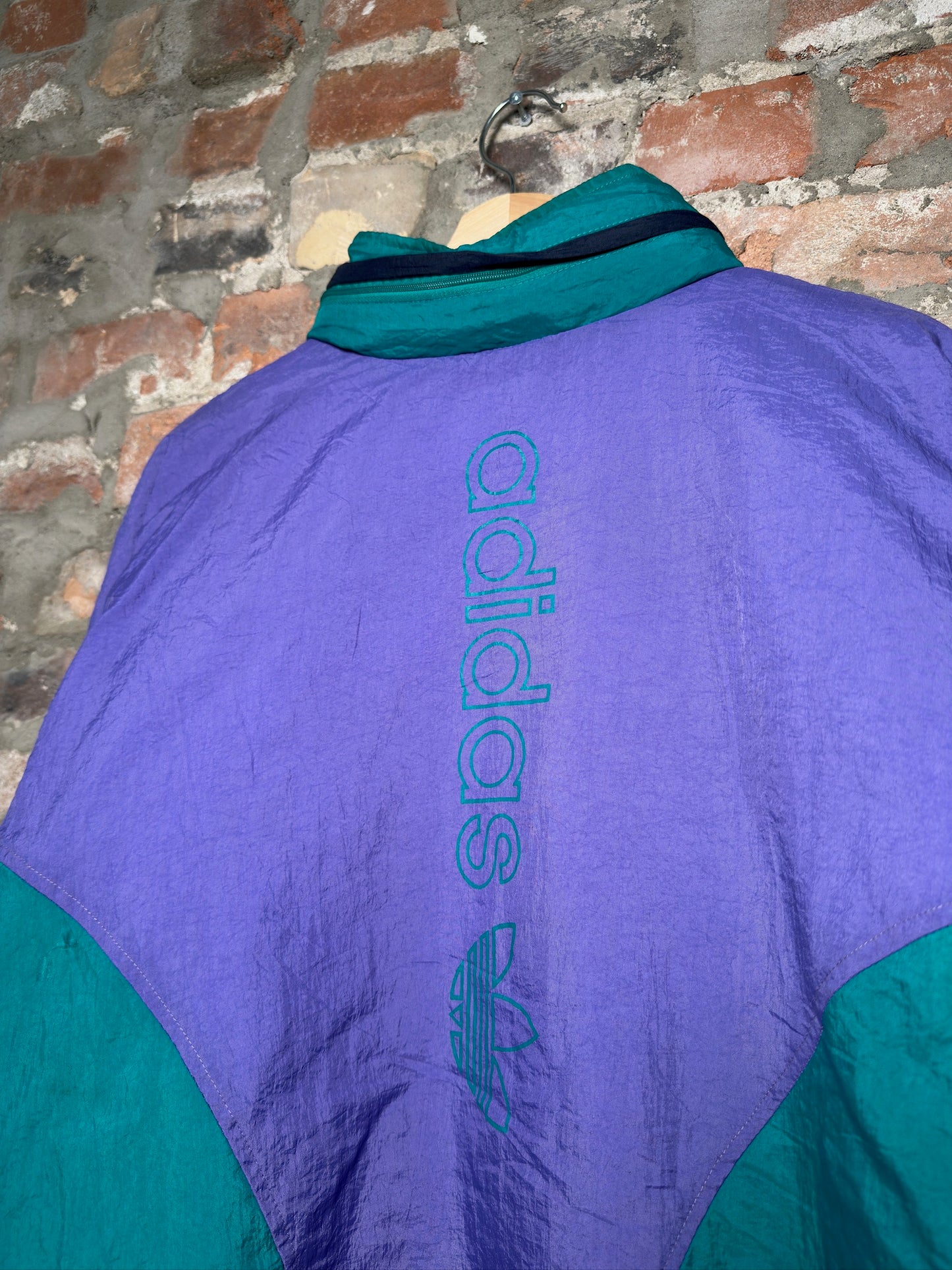 90s Adidas Zip Up Puffer Jacket Sz XL