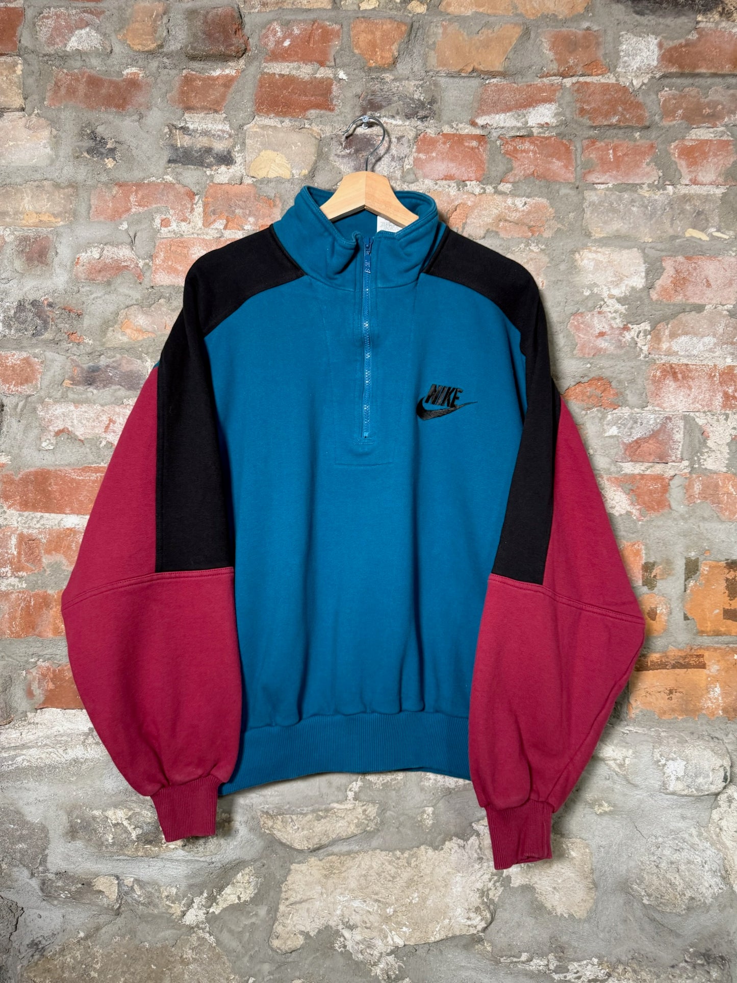 90s Nike Blue Quarter Zip Sz XL