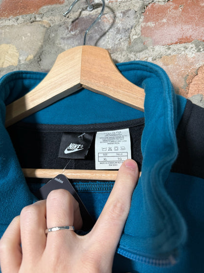 90s Nike Blue Quarter Zip Sz XL