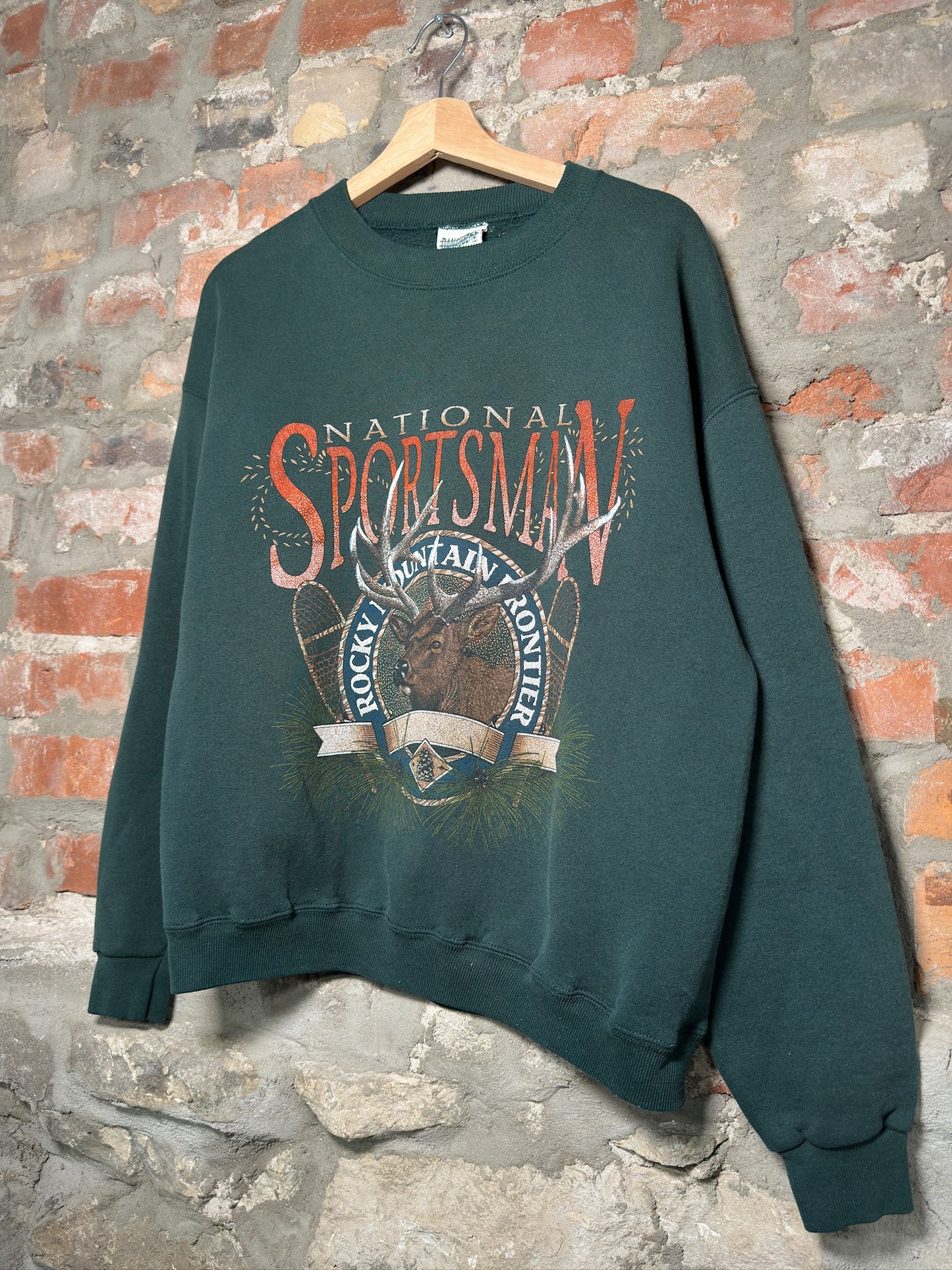 90s National Sportsman Crewneck Forrest Green Sz M