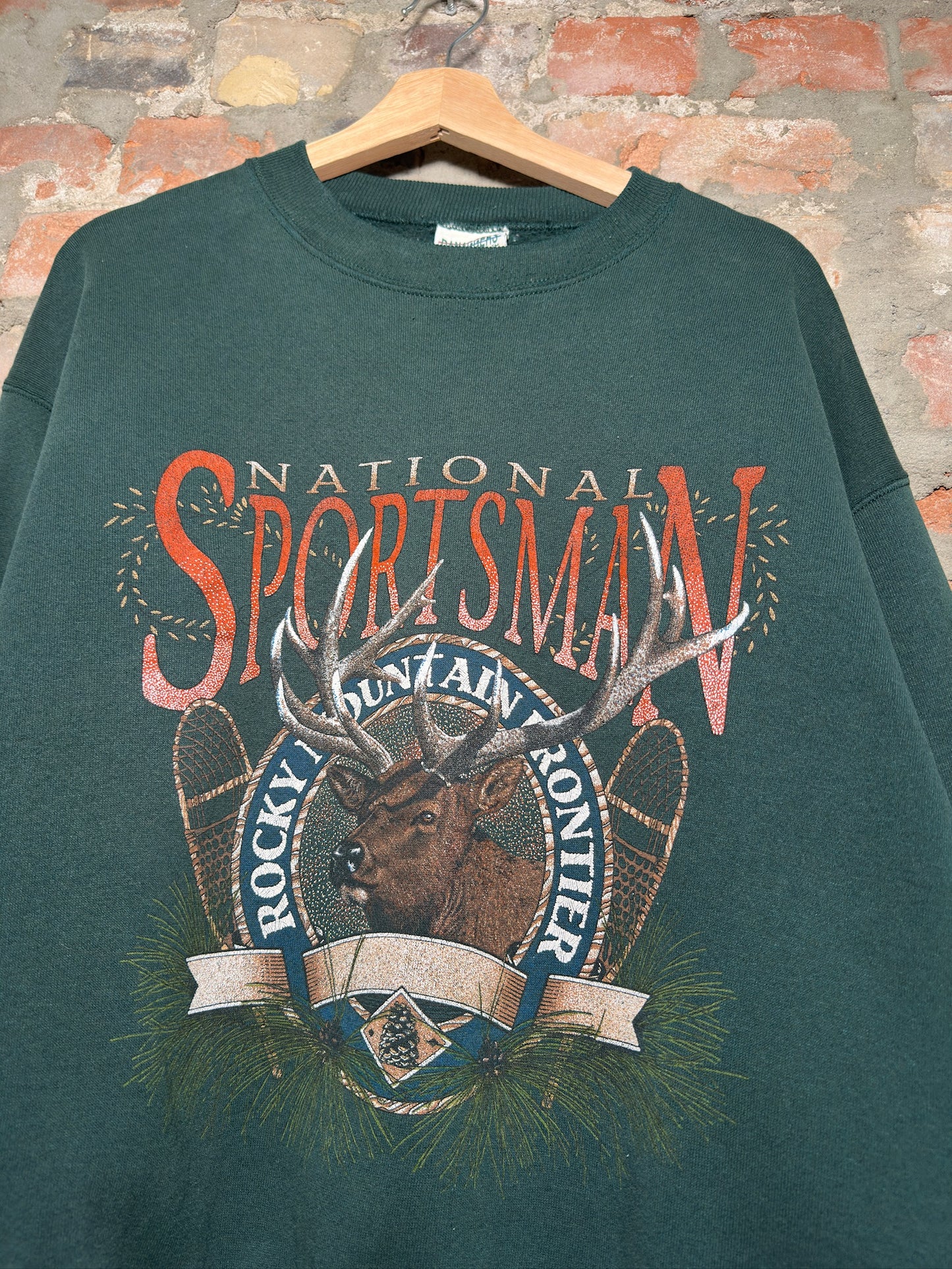 90s National Sportsman Crewneck Forrest Green Sz M