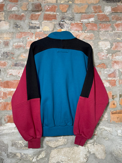 90s Nike Blue Quarter Zip Sz XL