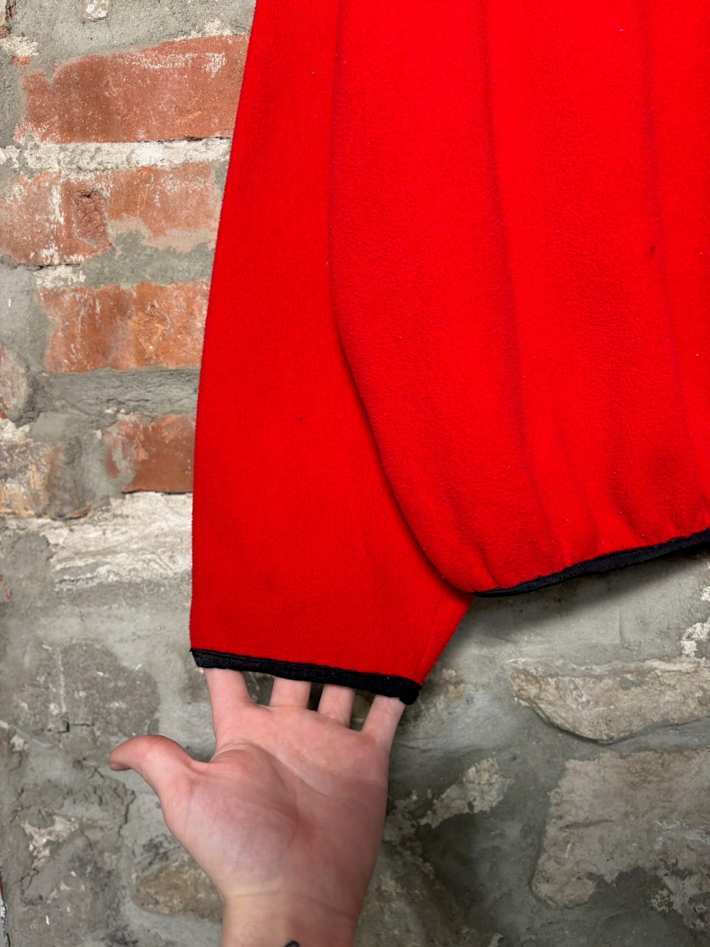 90s Marlboro Button Up Fleece Red Sz L