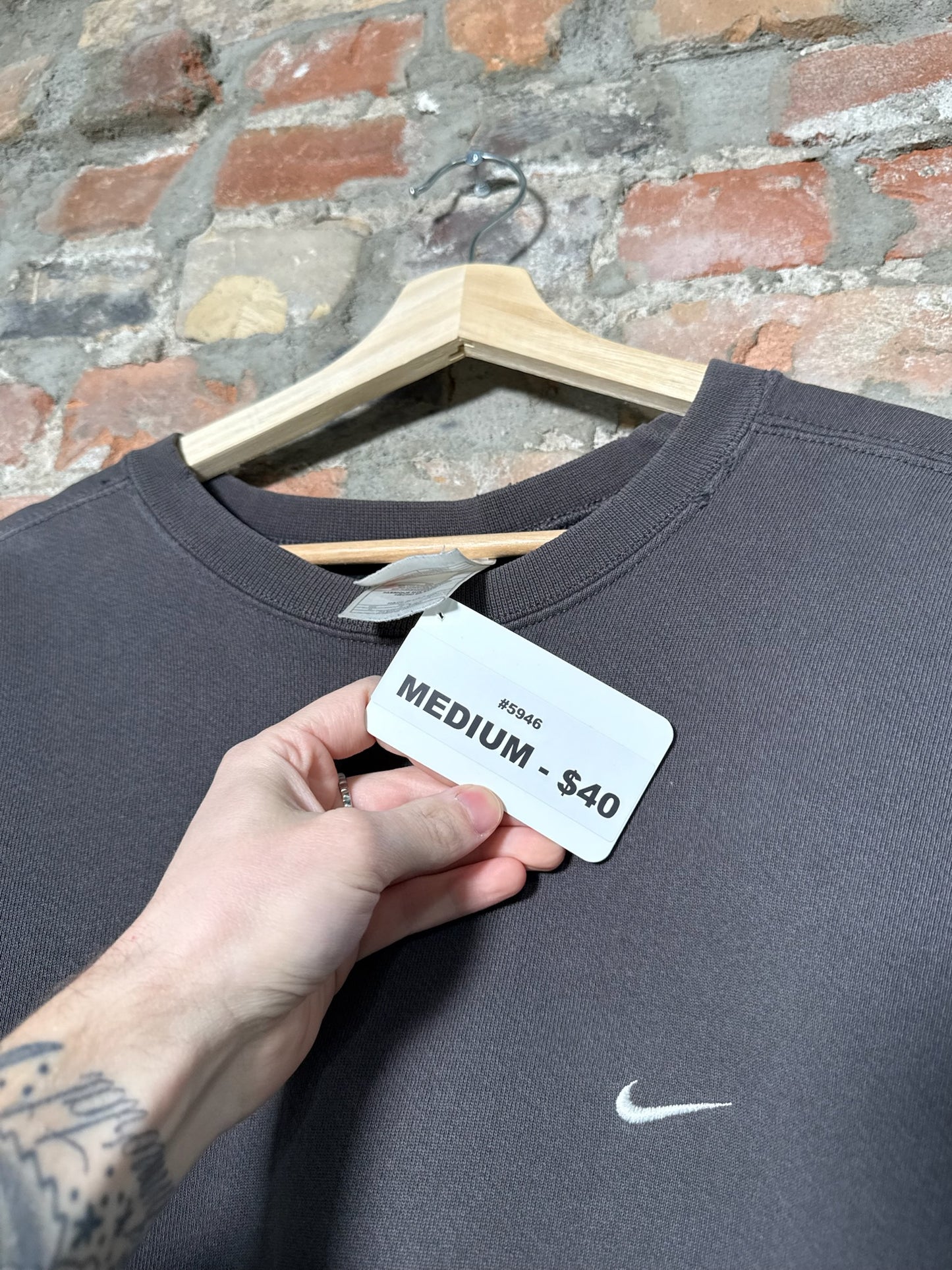 90s Nike Faded Mocha Crewneck Sz M