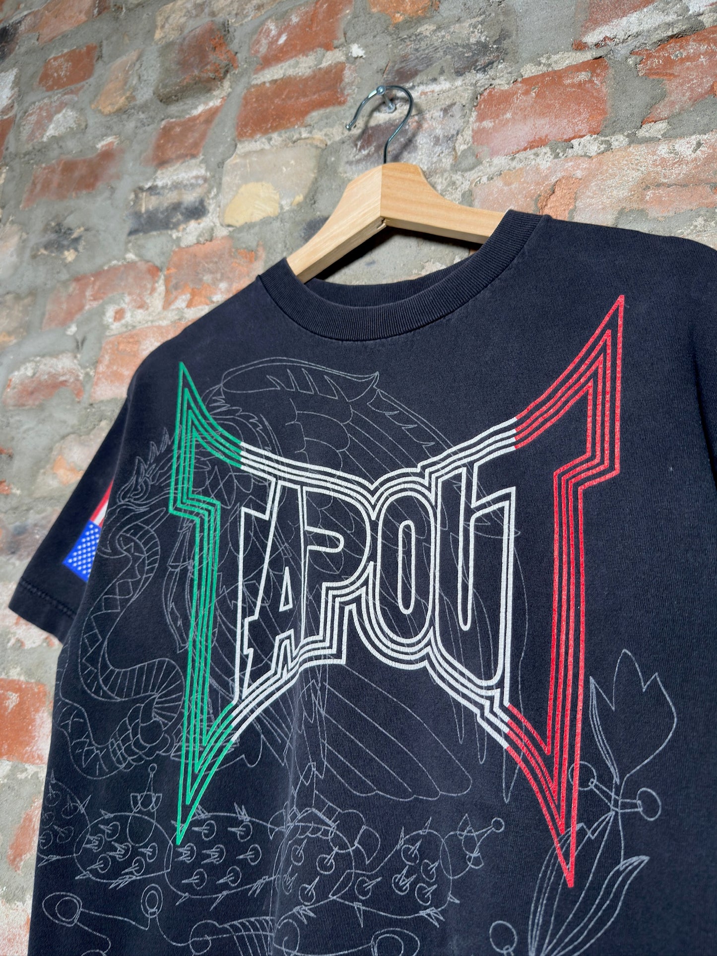 00s Tapout Mexico Graphic Tee Sz M