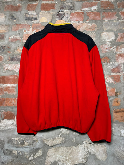 90s Marlboro Button Up Fleece Red Sz L