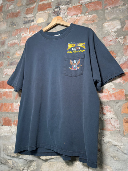 01" Iron Horse Saloon Bike Week Tee Sz XL