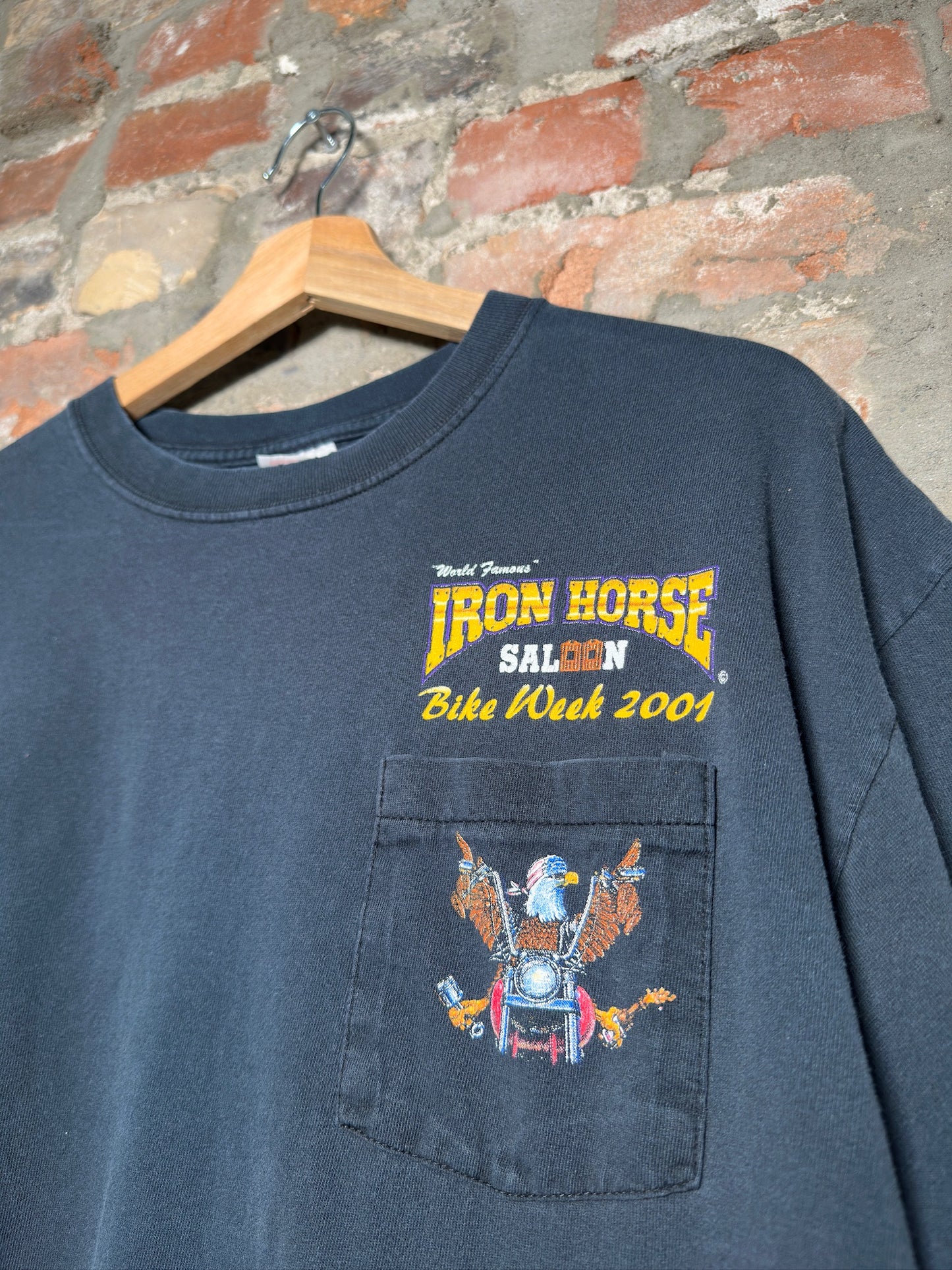 01" Iron Horse Saloon Bike Week Tee Sz XL