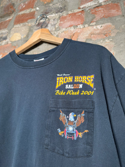 01" Iron Horse Saloon Bike Week Tee Sz XL
