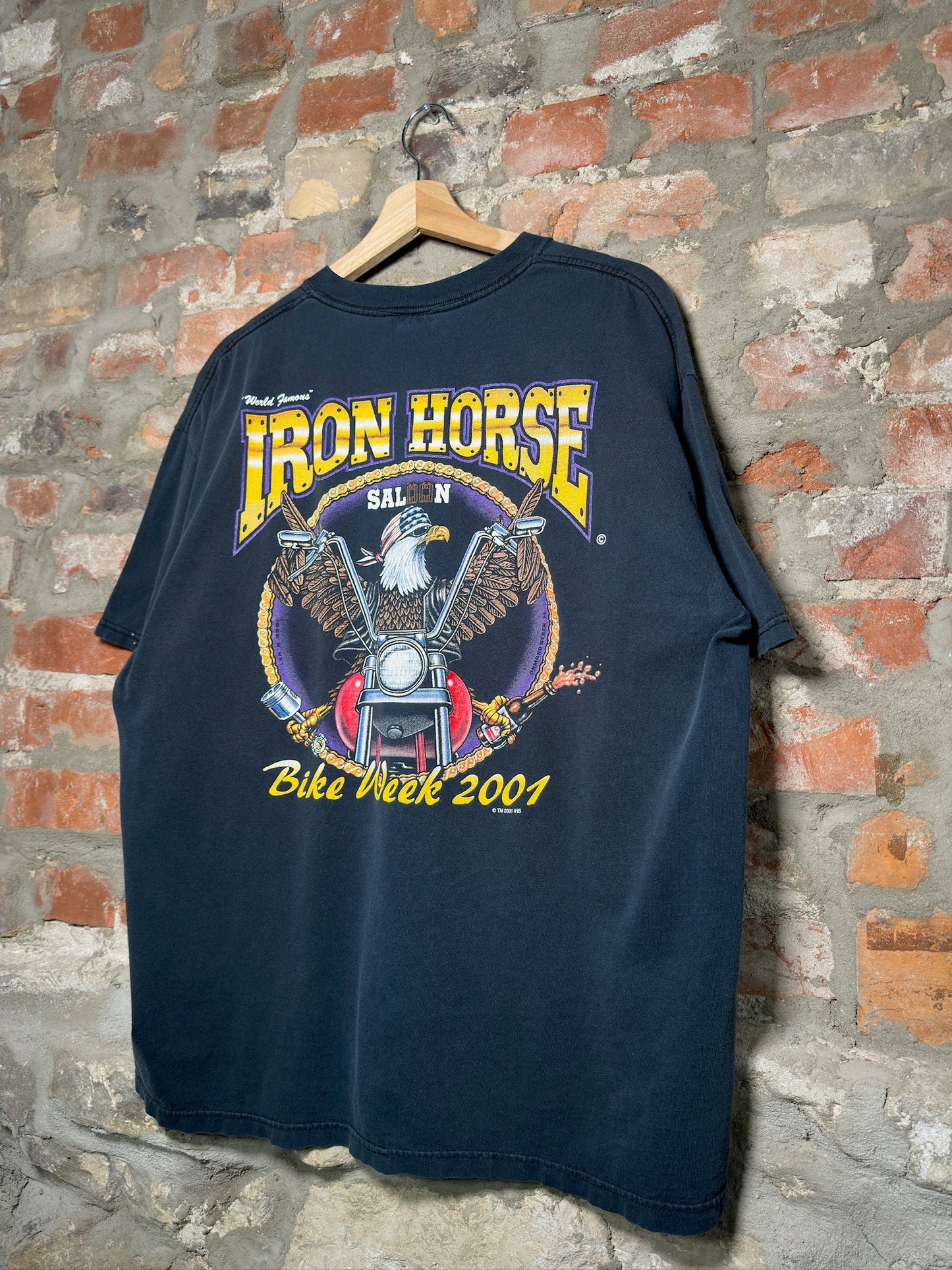01" Iron Horse Saloon Bike Week Tee Sz XL