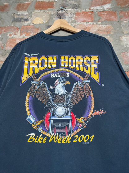 01" Iron Horse Saloon Bike Week Tee Sz XL