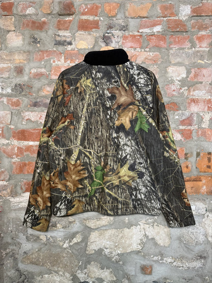 (L) Vtg Rocky Mossy Oak Zip Up Fleece Jacket