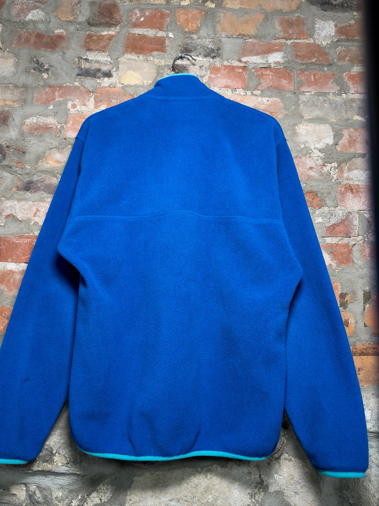 90s Patagonia Synchilla Button Up Fleece Blue Sz M