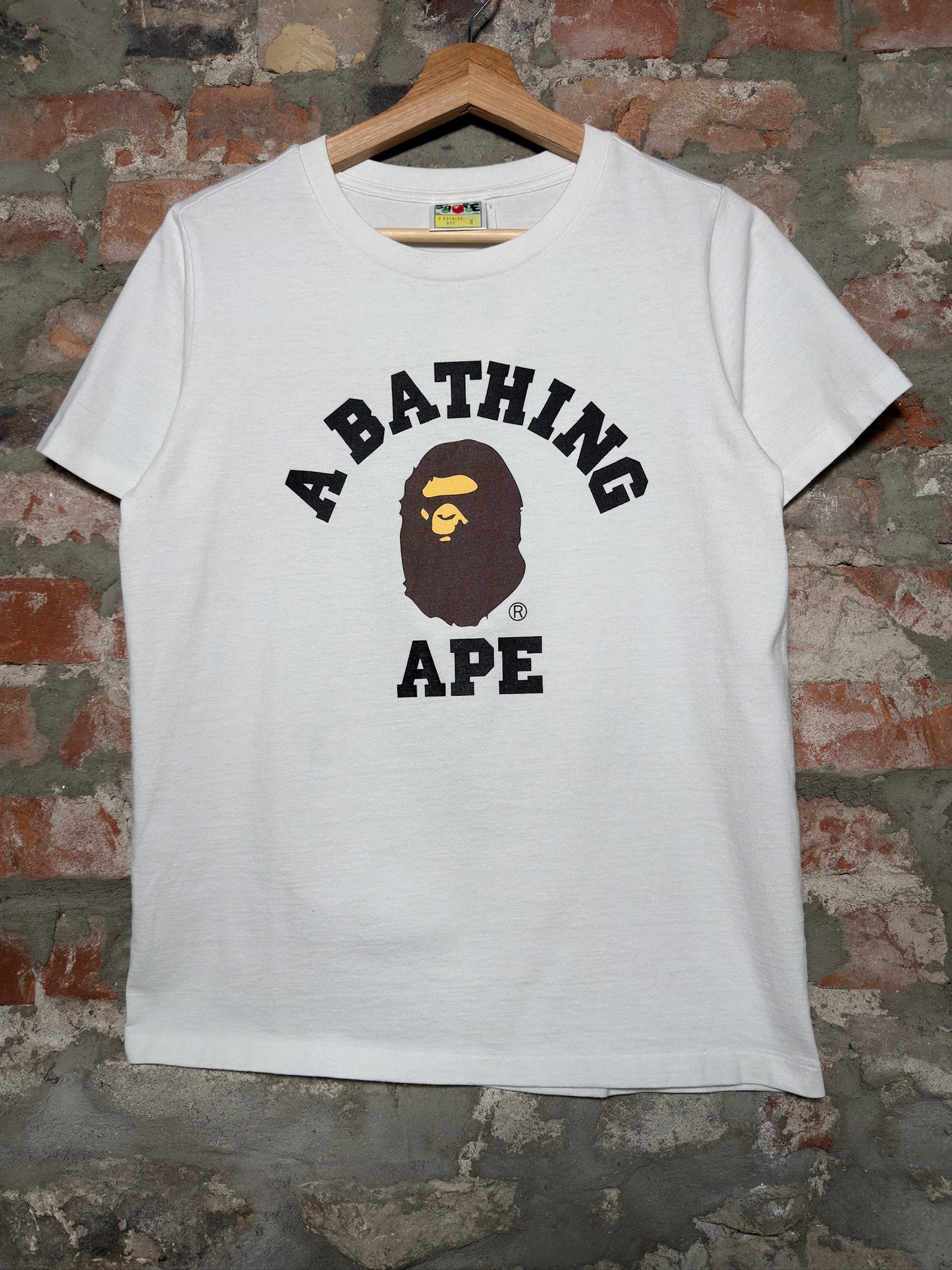 Bape ABC White Tee Sz S