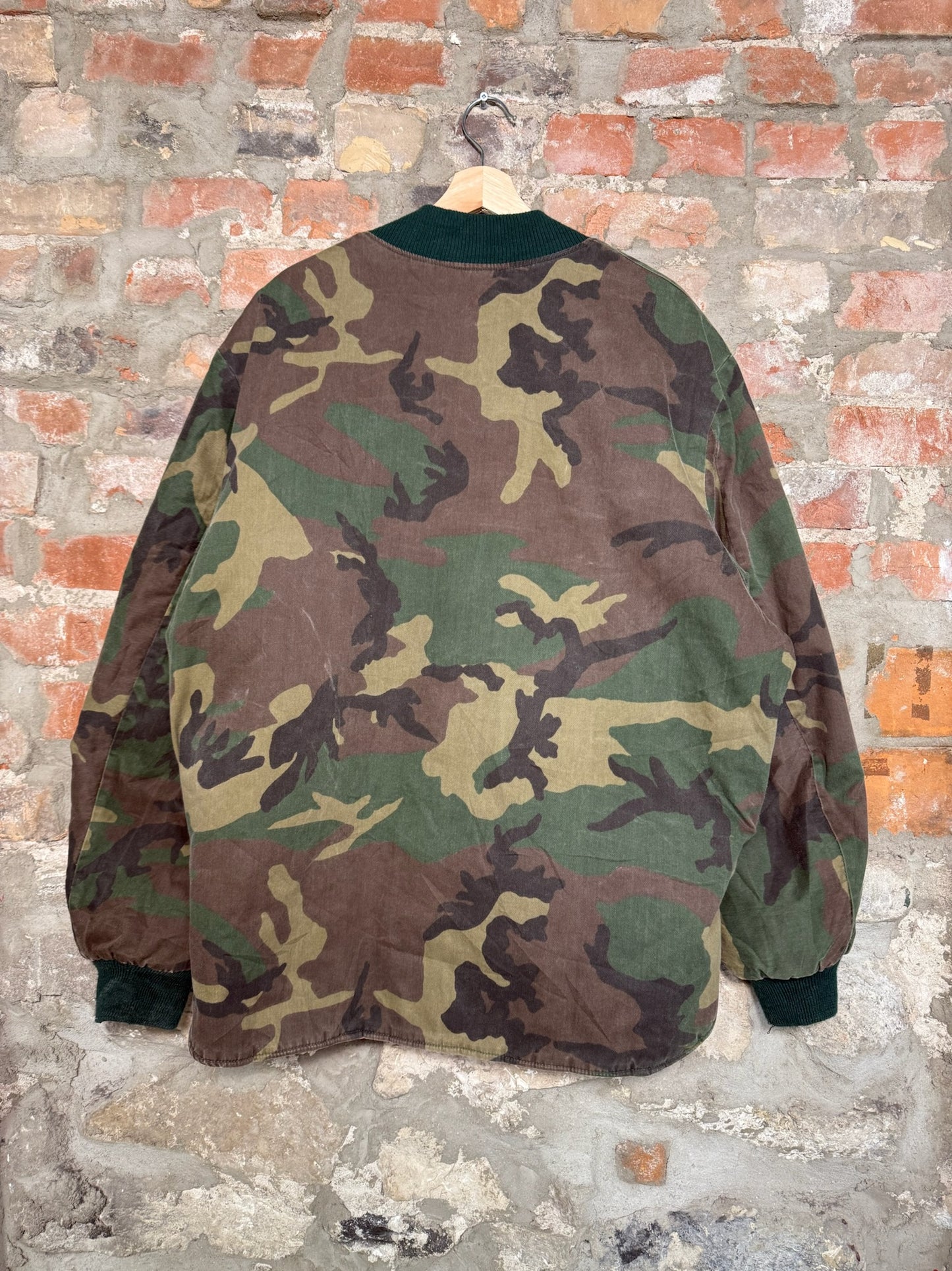 (XL) 00s Camouflage Bomber Jacket