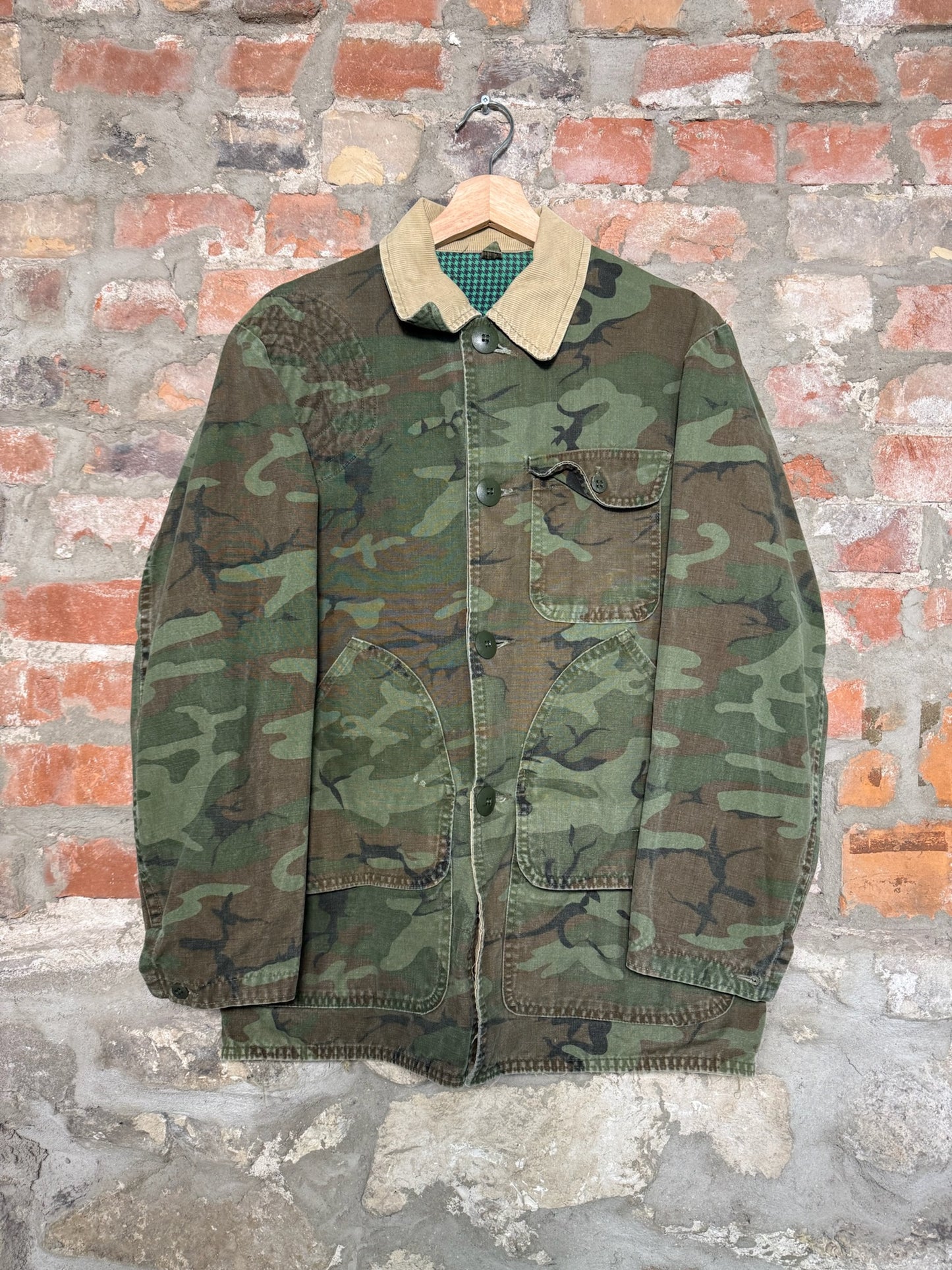 (L) 70s Sears Hunting Camo Chore Jacket
