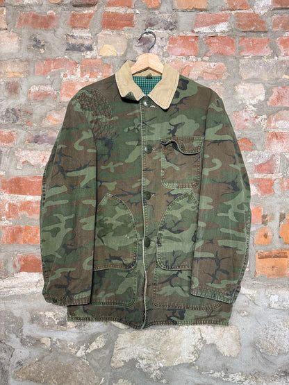 (L) 70s Sears Hunting Camo Chore Jacket