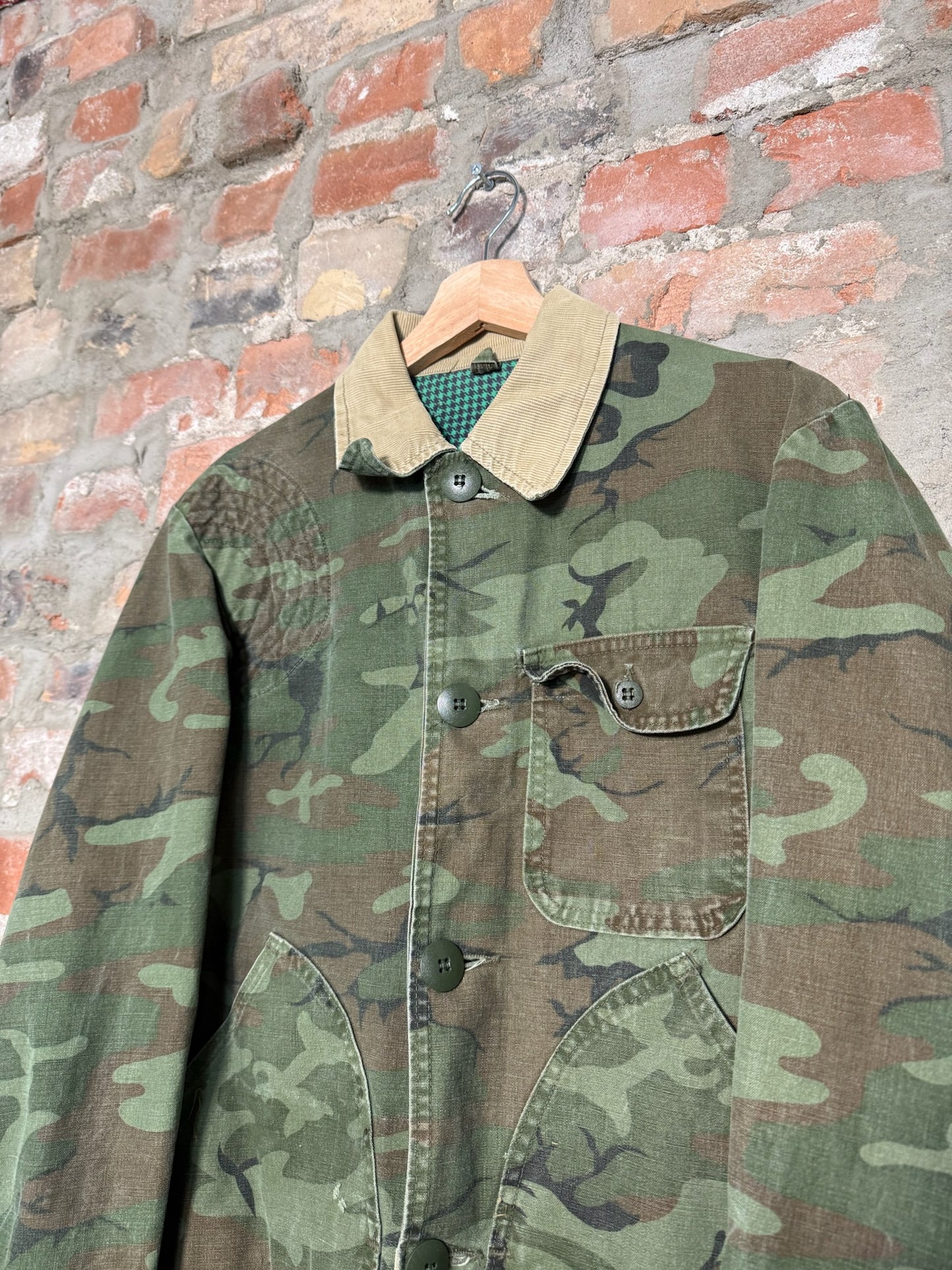 (L) 70s Sears Hunting Camo Chore Jacket