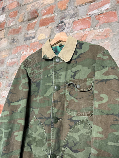 (L) 70s Sears Hunting Camo Chore Jacket