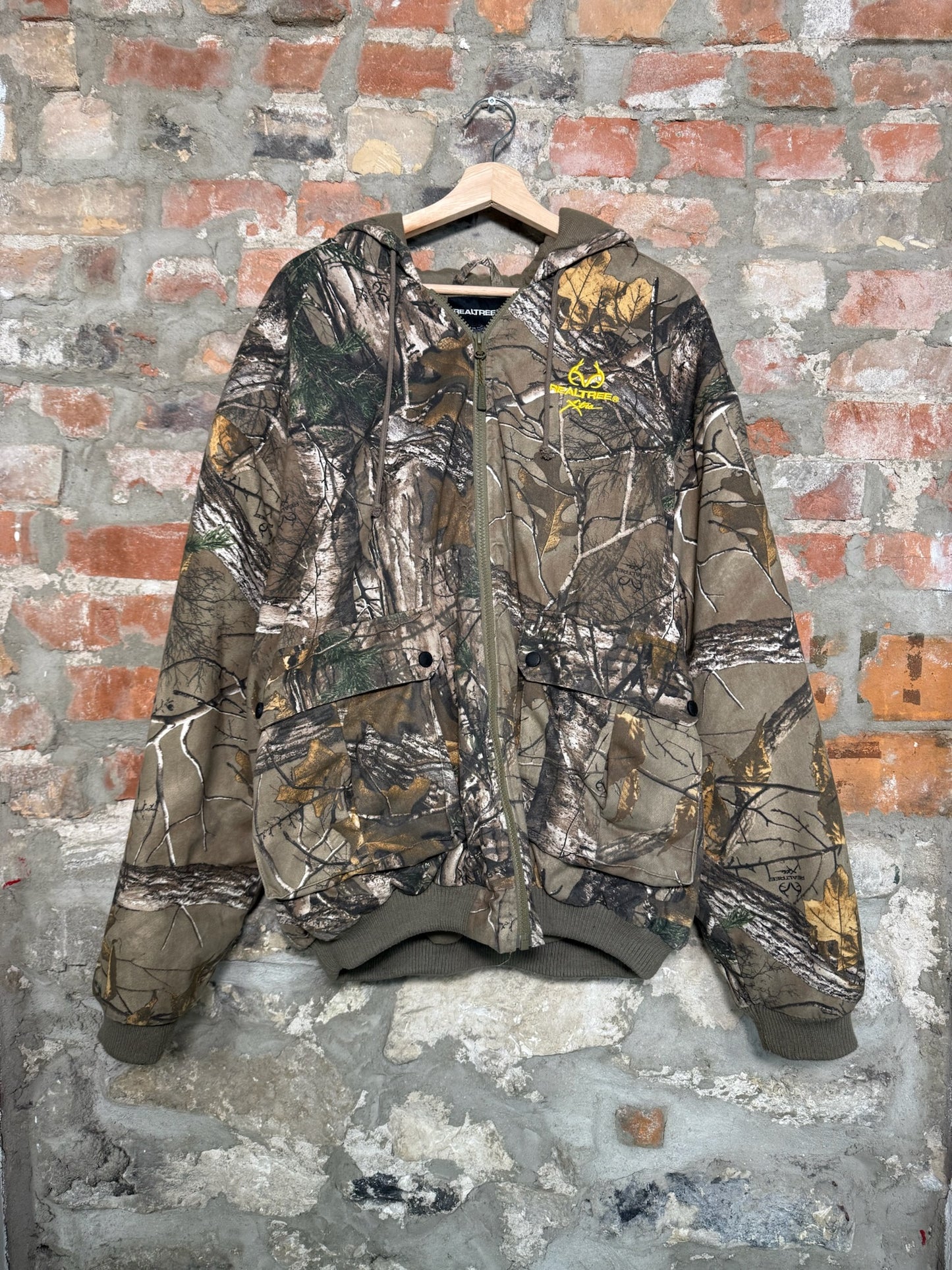 (XL) 00s Real Tree Camo Hooded Jacket