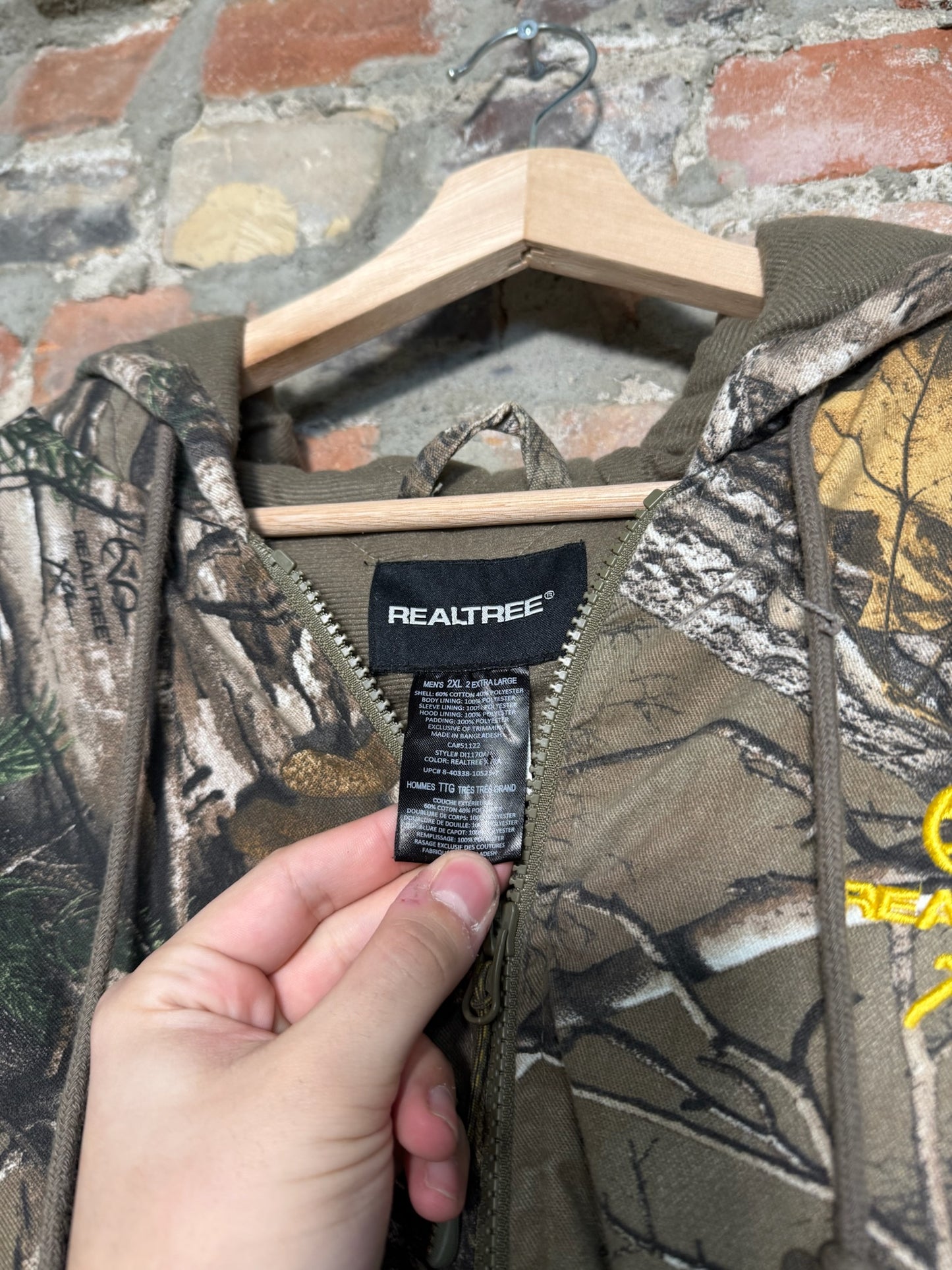 (XL) 00s Real Tree Camo Hooded Jacket