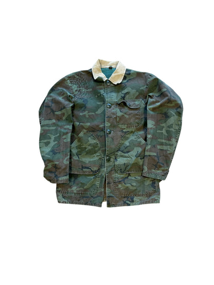 (L) 70s Sears Hunting Camo Chore Jacket
