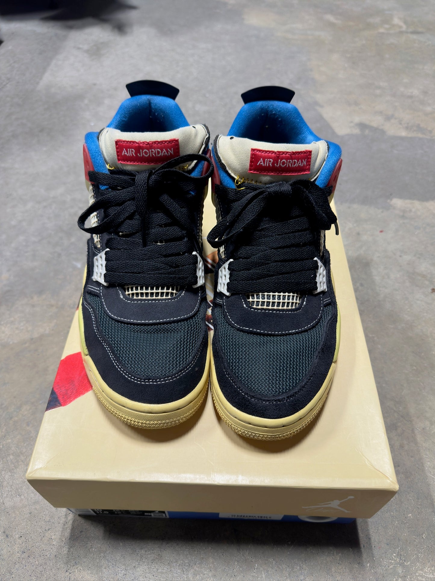 Jordan 4 Union Off Noir Sz 10M