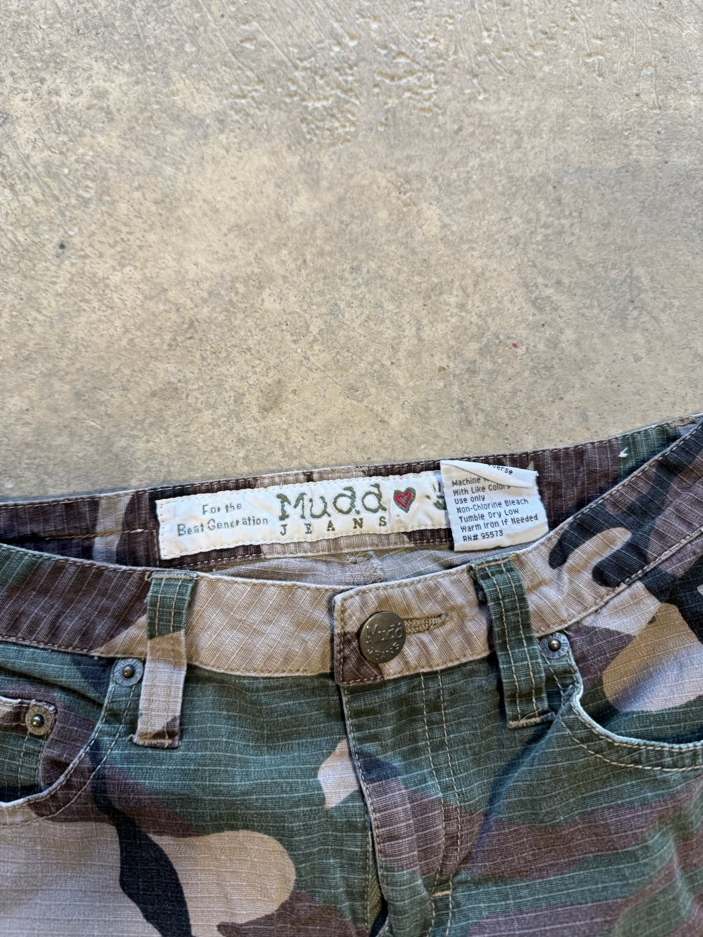 (XS) Vtg Mudd Military Camo Pants