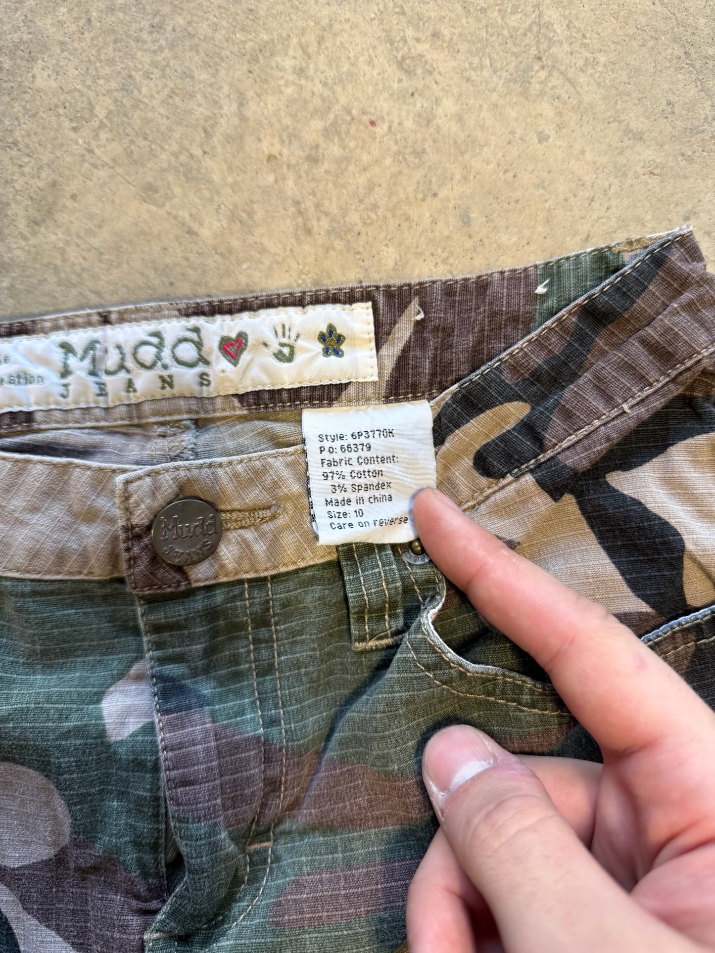 (XS) Vtg Mudd Military Camo Pants