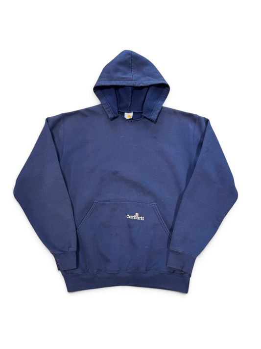 (XL) Vintage 90s Carhartt Faded Navy Hoodie