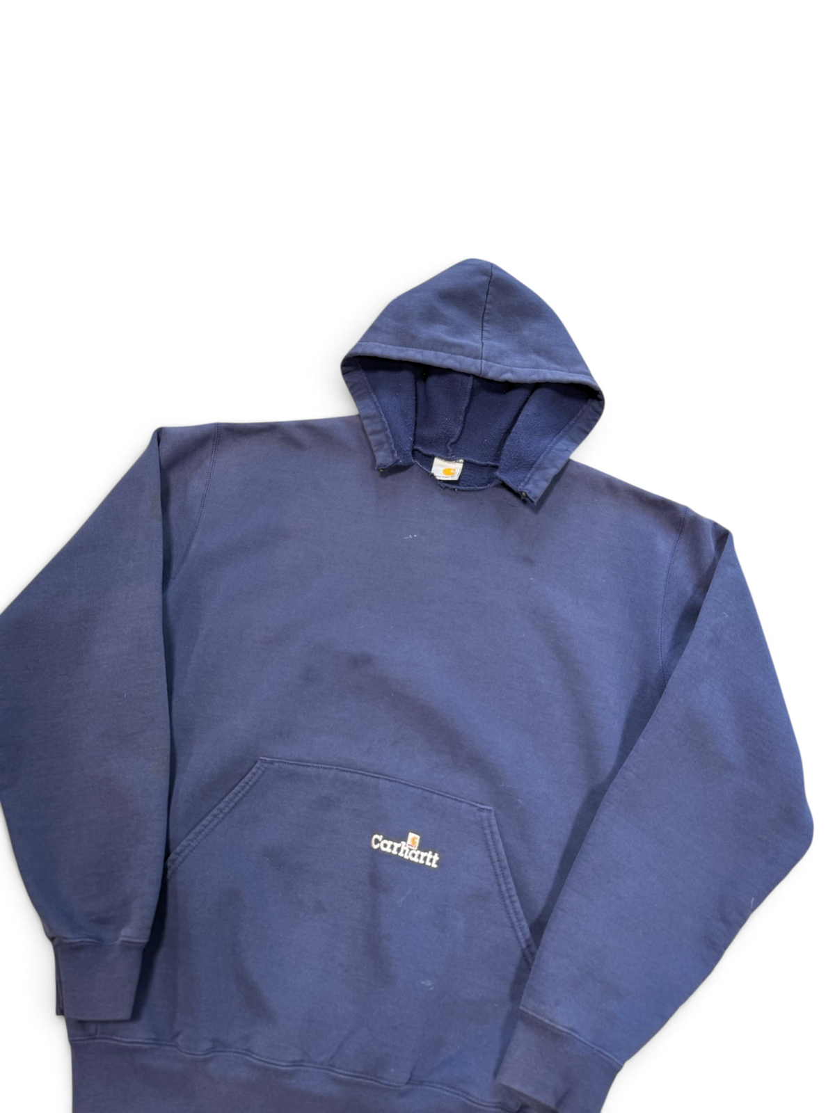 (XL) Vintage 90s Carhartt Faded Navy Hoodie
