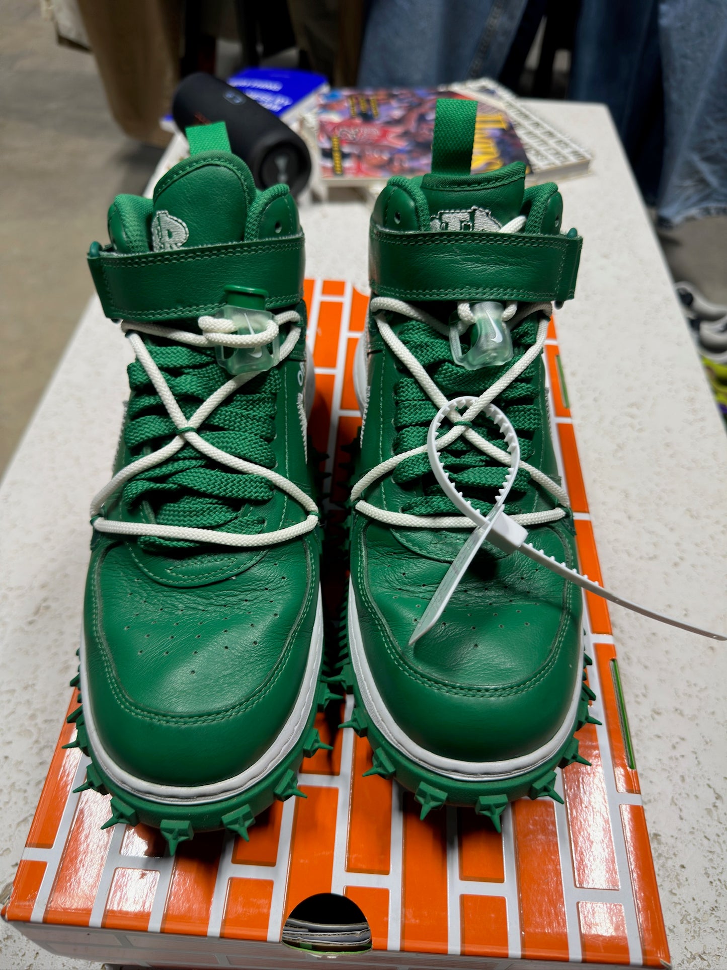 Nike x Off White Mid Pine Green Sz 8M