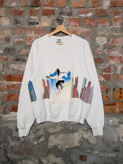(L) 90s Panama Jack Snowboarding Crewneck