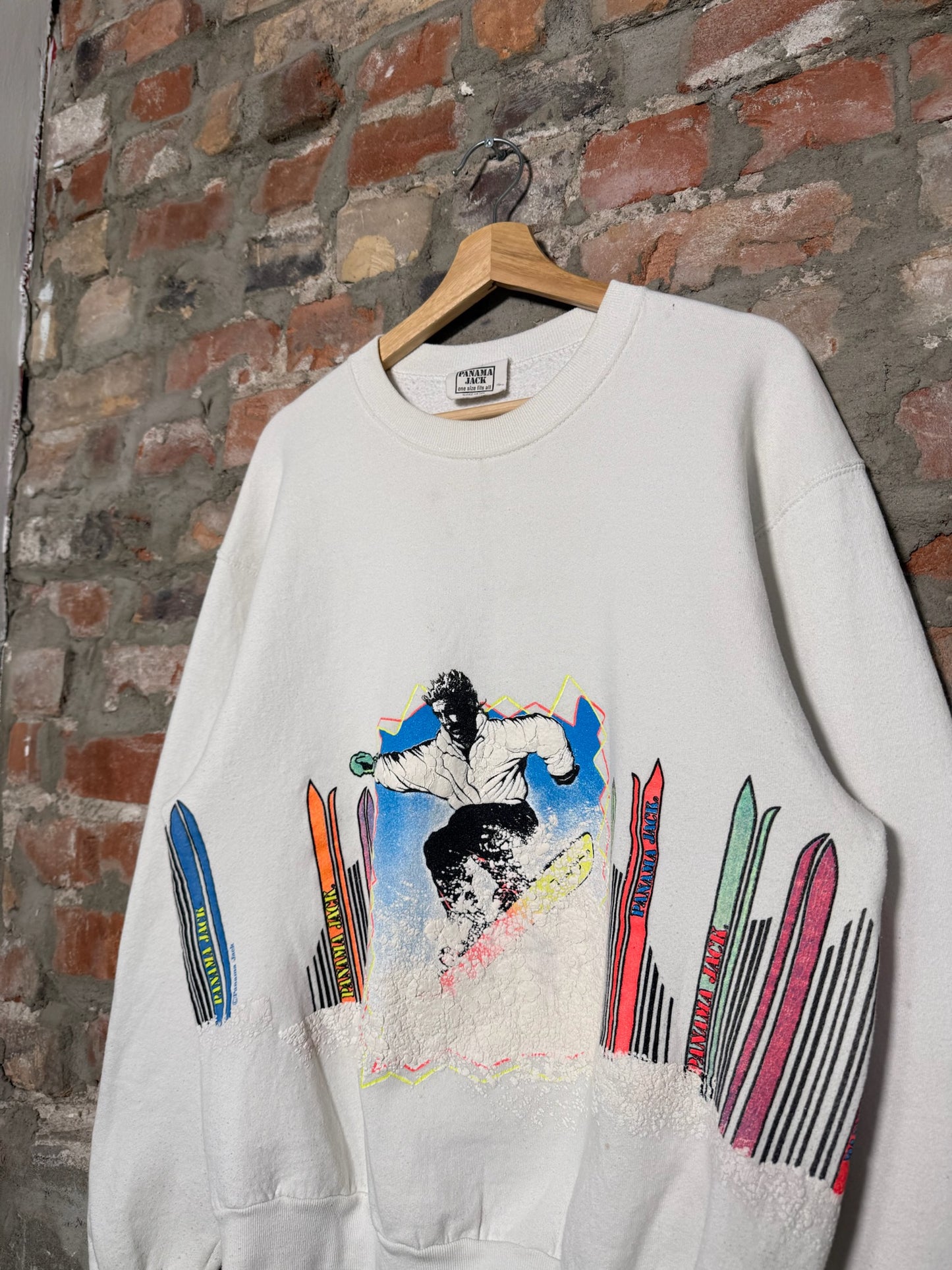 (L) 90s Panama Jack Snowboarding Crewneck