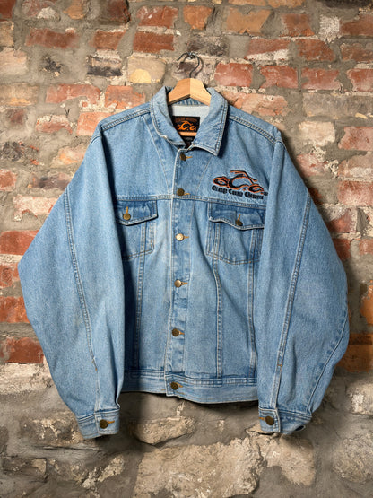 Y2K Orange County Choppers Denim Jacket Sz L