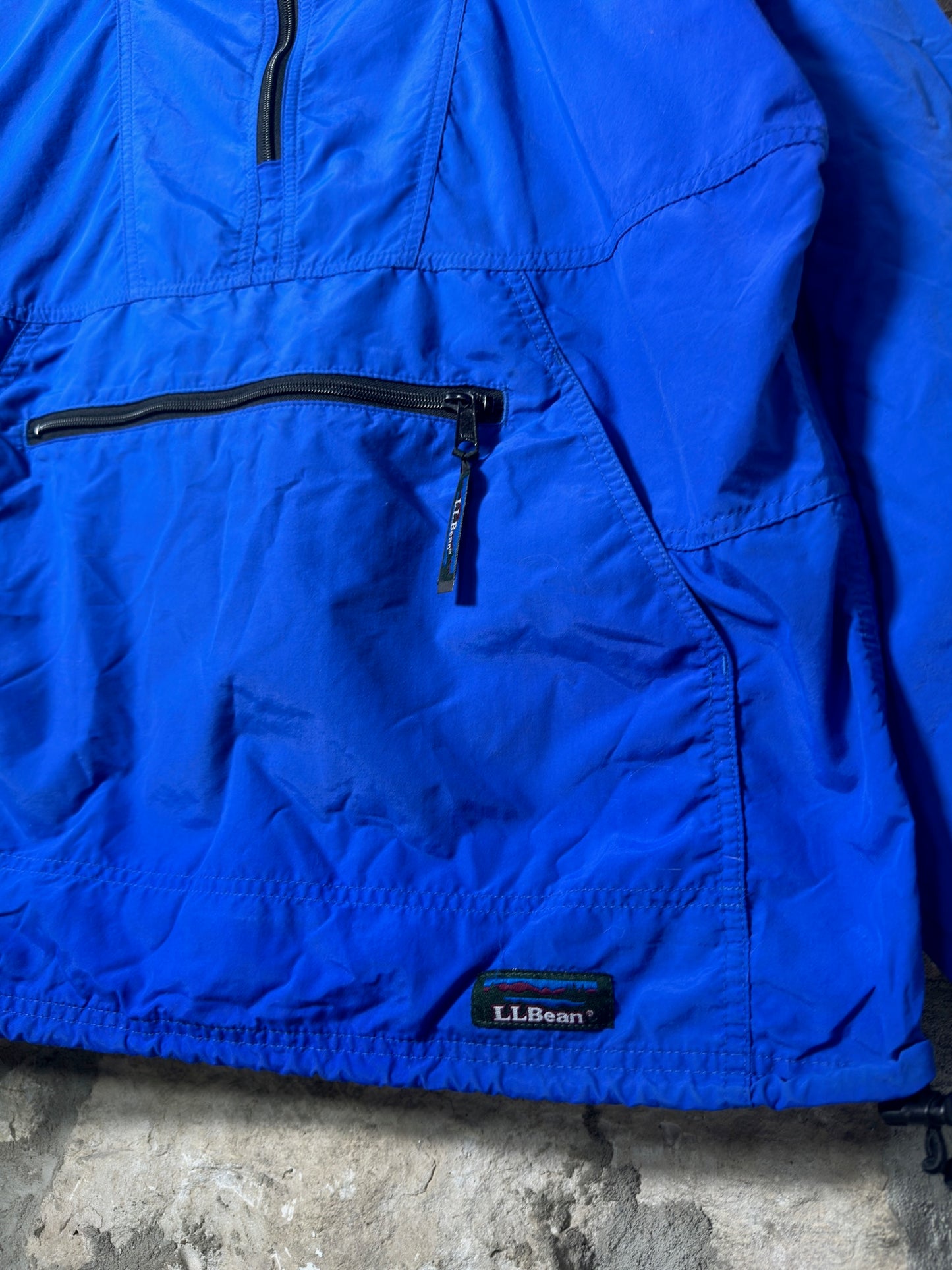 90s L.L Bean Blue Windbreaker Sz L