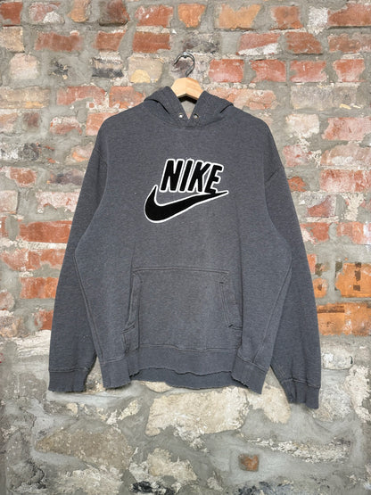 (XL) 00s Nike Distressed Grey Hoodie