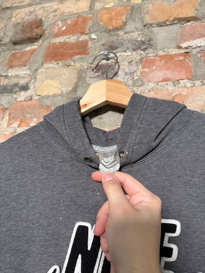 (XL) 00s Nike Distressed Grey Hoodie