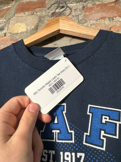 00s Toronto Maple Leafs Tee Navy Sz L