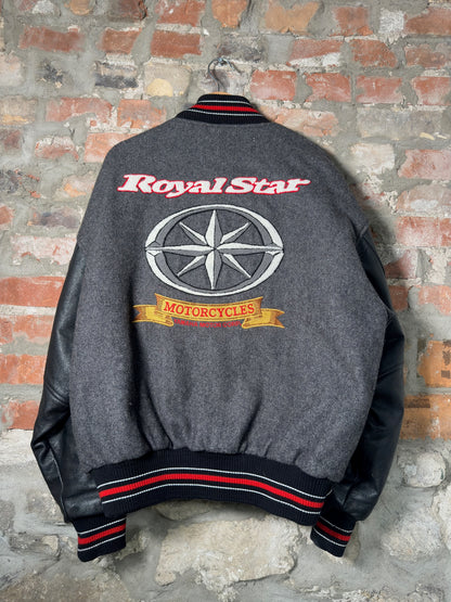 Vtg Royal Star Motorcycles Varsity Jacket Sz XL