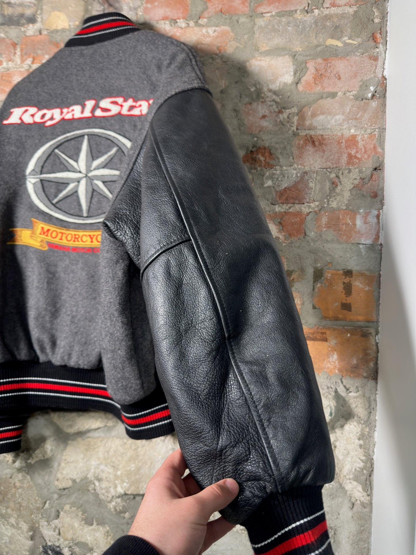 Vtg Royal Star Motorcycles Varsity Jacket Sz XL