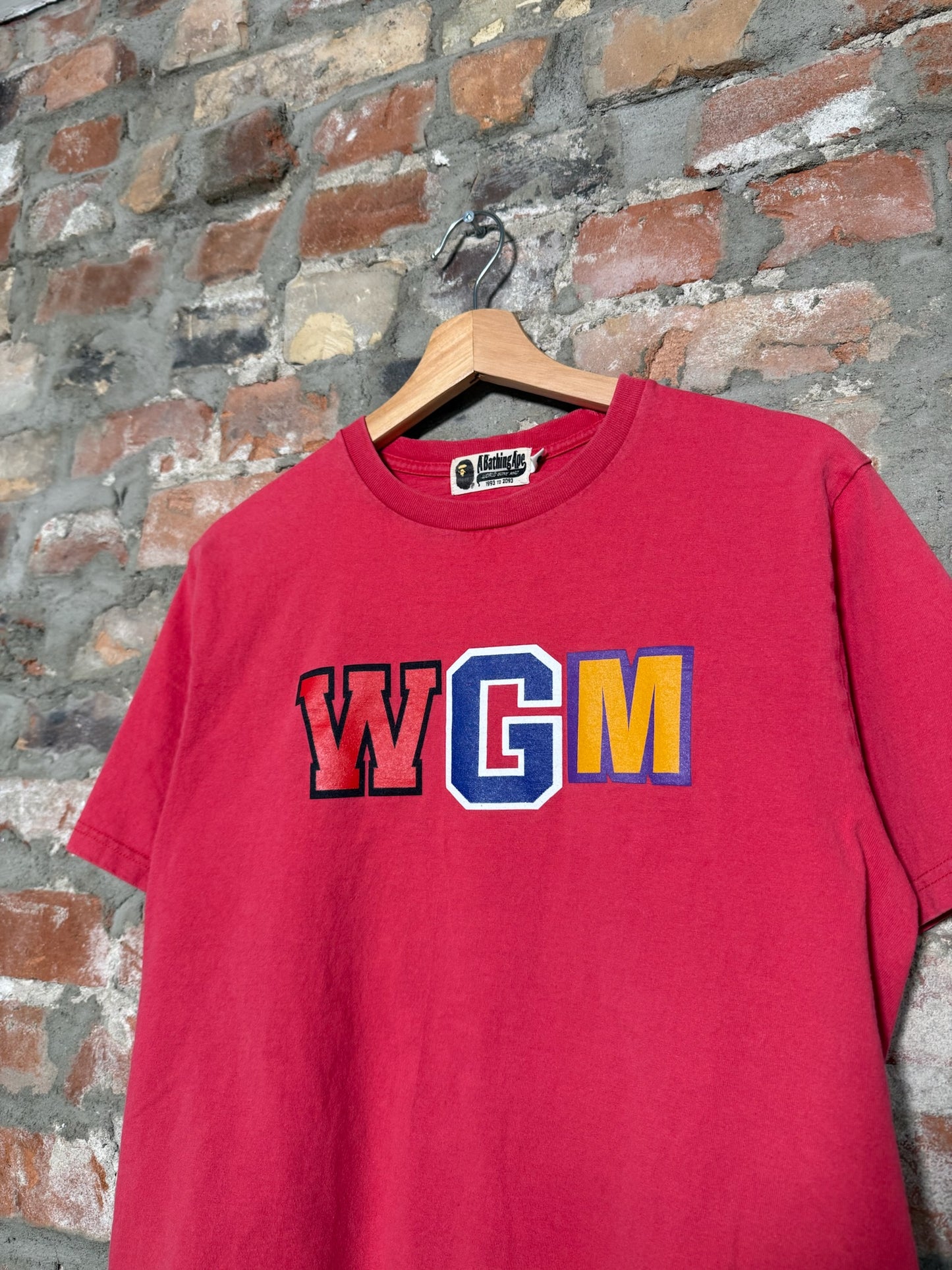(M) Bape WGM Shark Red T-Shirt