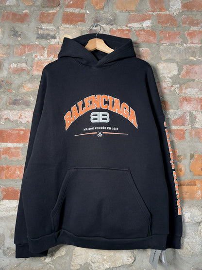 Balenciaga Maison Wide Fit Hoodie Sz M