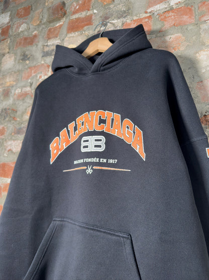 Balenciaga Maison Wide Fit Hoodie Sz M
