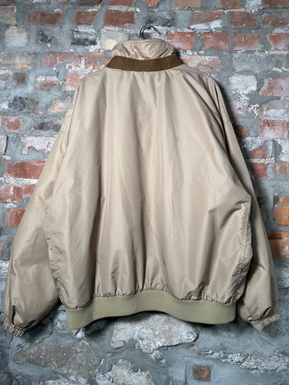 Vtg Columbia Zip-Up Jacket Beige Sz XXL